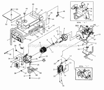 Part Location Diagram of 70644 Generac Pphms, M8 1.25 X 20